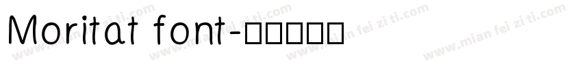 Moritat font字体转换